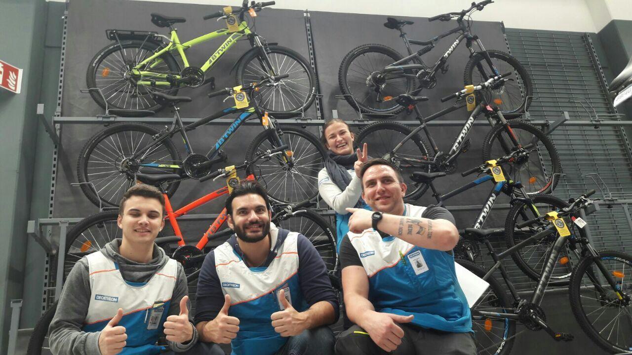 Donato col team Decathlon