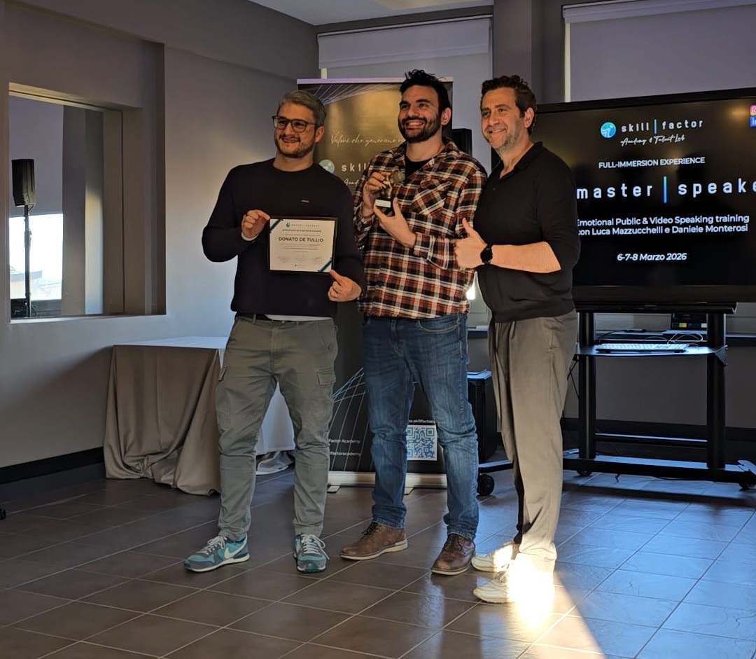 Donato De Tullio premiato come Master Speaker 2026