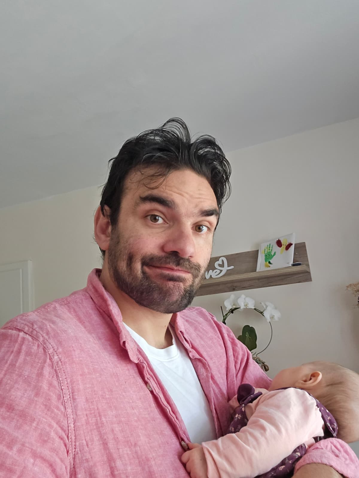 Donato De Tullio con la sua bambina